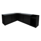 Luna LED Shop Counter Set CM60, TB60 & 2 x B1500 - Black