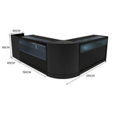 Gravity LED Shop Counter Set B1500, C1500, TB60 & CM60 - Black