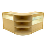 Harmonia LED Shop Counter Set B900, C900 & LM60 - Maple