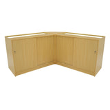 Harmonia LED Shop Counter Set B1200, C1200 & LM60 - Maple