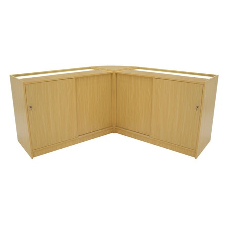 Harmonia LED Shop Counter Set B1200, C1200 & LM60 - Maple