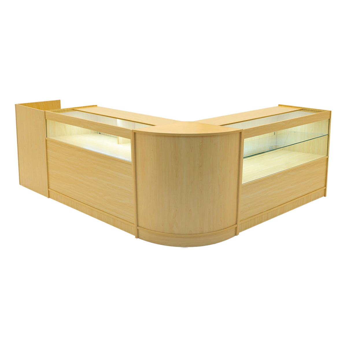 Gravity LED Shop Counter Set B1200, C1200, TB60 & & CM60 - Maple – Wood ...