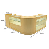 Vega LED Shop Counter Set K1200, C1200, TB60 & CM60 - Maple