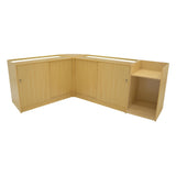 Hyperion LED Shop Counter Set K1200, B1200, TB60 & LM60 - Maple