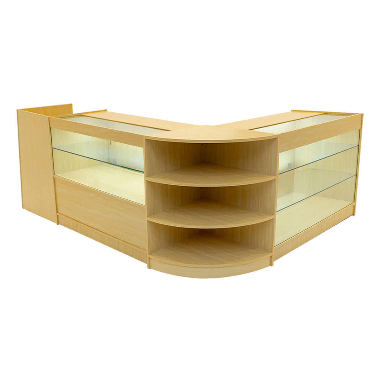Theia LED Shop Counter Set K1200, C1200, TB60 & LM60 - Maple