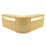 Iris LED Shop Counter Set CM60 & 2 x B1500 - Maple