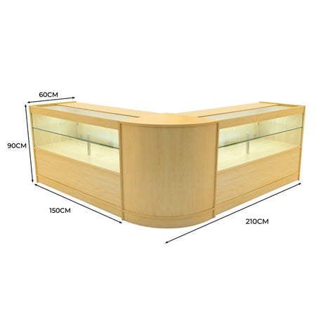 Selene LED Shop Counter Set CM60 & 2 x C1500 - Maple