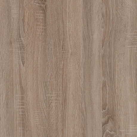Chelsea Living Tall Glazed Narrow Display unit (LHD) in white with an Truffle Oak Trim