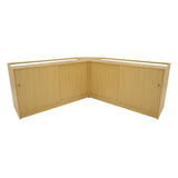Harmonia LED Shop Counter Set B1500, C1500 & LM60 - Maple