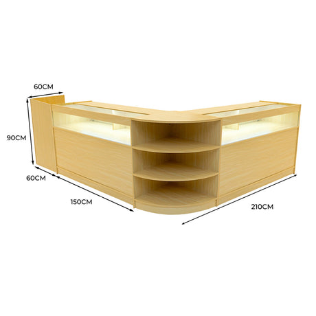 Sagittarius LED Shop Counter Set LM60, TB60 & 2 x B1500 - Maple