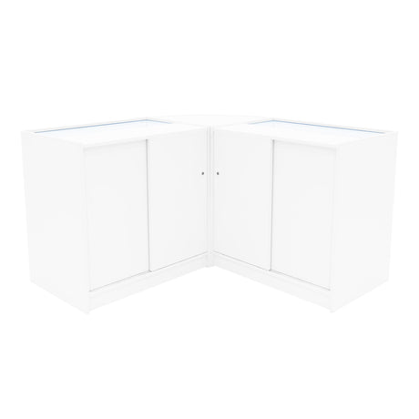 Iris LED Shop Counter Set CM60 & 2 x B900 - White