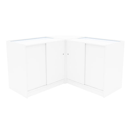 Adonis LED Shop Counter Set B900, C900 & CM60 - White