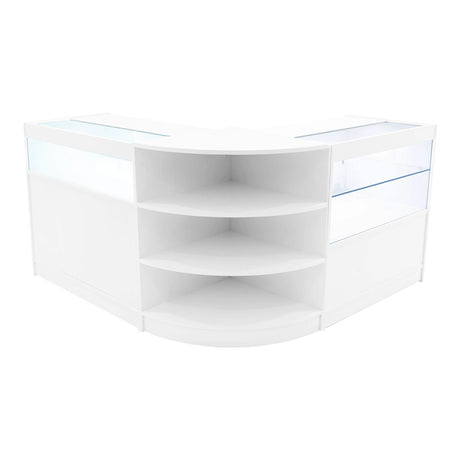 Harmonia LED Shop Counter Set B900, C900 & LM60 - White