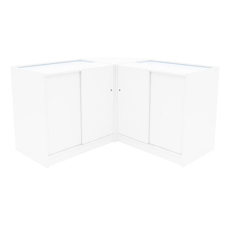 Harmonia LED Shop Counter Set B900, C900 & LM60 - White