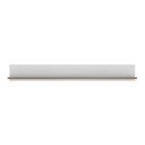 Chelsea Living Wall Shelf in white with an Truffle Oak Trim