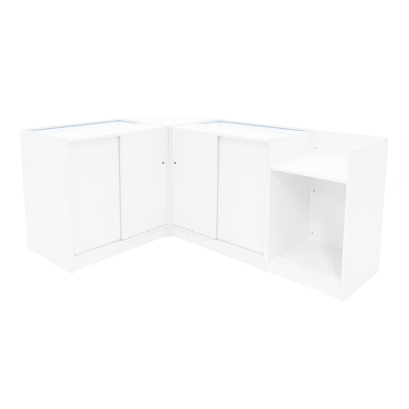 Luna LED Shop Counter Set CM60, TB60 & 2 x B900 - White