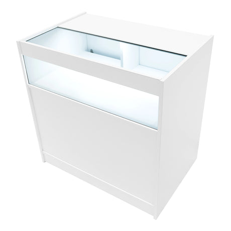 Luna LED Shop Counter Set CM60, TB60 & 2 x B900 - White