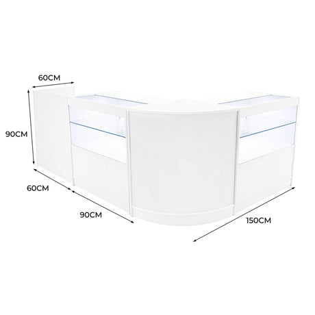 Phoenix LED Shop Counter Set CM60, TB60 & 2 x C900 - White