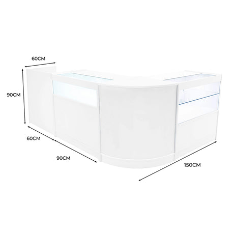 Gravity LED Shop Counter Set B900, C900, TB60 & CM60 - White