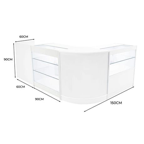 Vega LED Shop Counter Set K900, C900, TB60 & CM60 - White