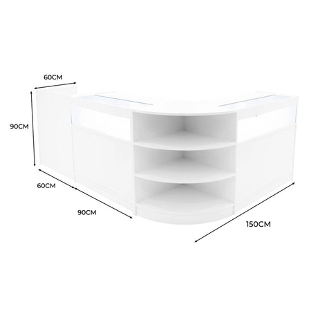 Sagittarius LED Shop Counter Set LM60, TB60 & 2 x B900 - White