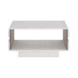 Chelsea Living Small Designer Coffee Table in White and Truffle Oak
