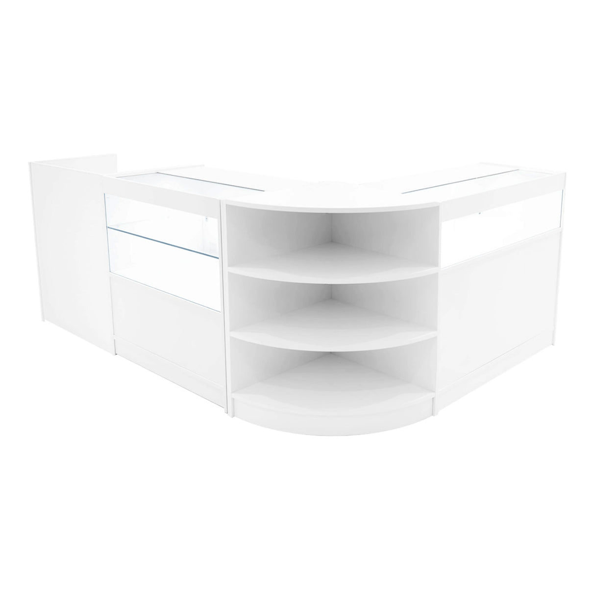 Europa LED Shop Counter Set B900, C900, TB60 & LM60 - White