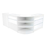 White Shop Counter Set Theia LED K900 C900 LM60 TB60 Lockable Retail Display