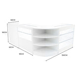 White Shop Counter Set Theia LED K900 C900 LM60 TB60 Lockable Retail Display