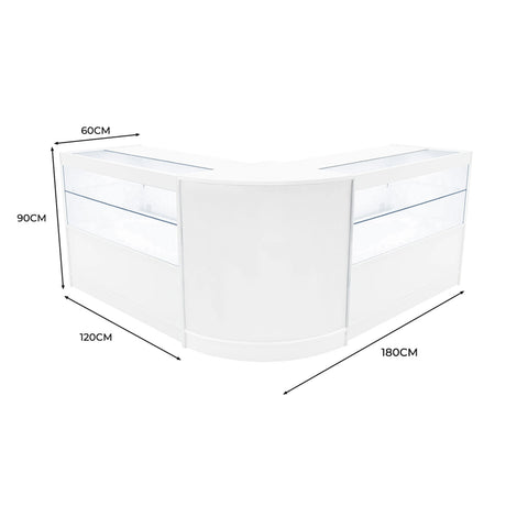 Selene LED Shop Counter Set CM60 & 2 x C1200 - White