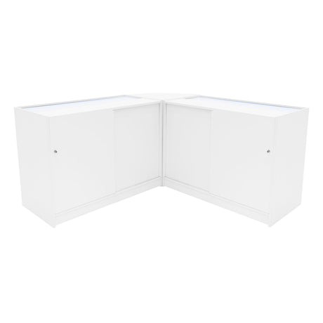 Helios LED Shop Counter Set CM60 & 2 x K1200 - White