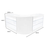 Helios LED Shop Counter Set CM60 & 2 x K1200 - White