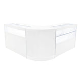 Adonis LED Shop Counter Set B1200, C1200 & CM60 - White