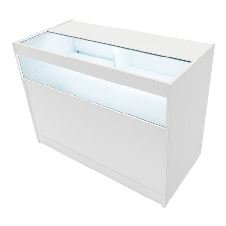 Adonis LED Shop Counter Set B1200, C1200 & CM60 - White