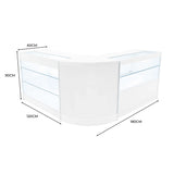 Hera LED Shop Counter Set K1200, C1200 & CM60 - White