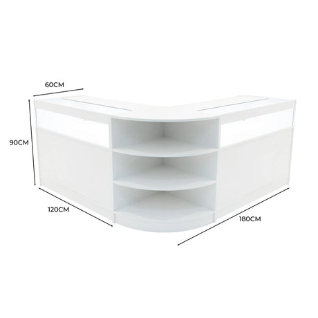 Theseus LED Shop Counter Set LM60 & 2 x B1200 - White
