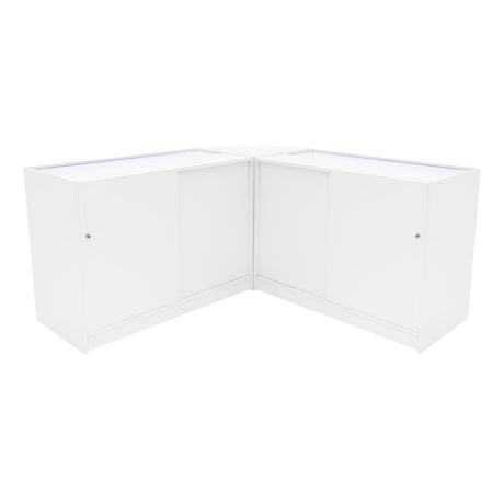Andromeda LED Shop Counter Set LM60 & 2 x C1200 - White