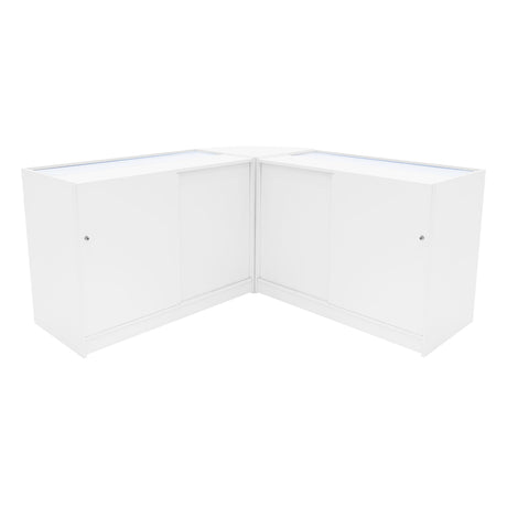 Apollo LED Shop Counter Set LM60 & 2 x K1200 - White