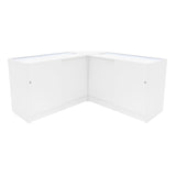 Harmonia LED Shop Counter Set B1200, C1200 & LM60 - White