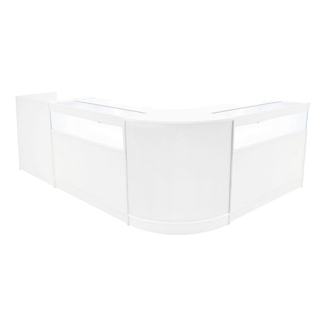 Luna LED Shop Counter Set CM60, TB60 & 2 x B1200 - White