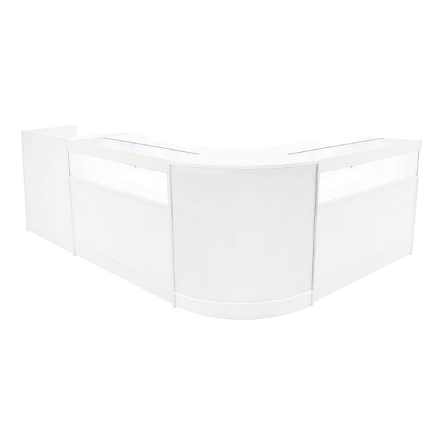 Luna LED Shop Counter Set CM60, TB60 & 2 x B1200 - White