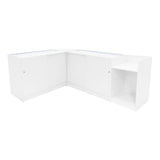 Luna LED Shop Counter Set CM60, TB60 & 2 x B1200 - White