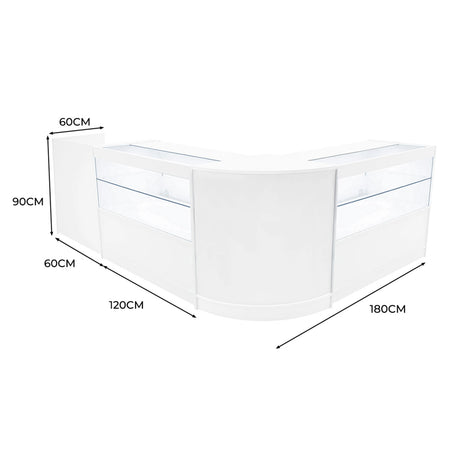 Phoenix LED Shop Counter Set CM60, TB60 & 2 x C1200 - White