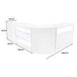 Polaris LED Shop Counter Set K1200, B1200, TB60 & CM60 - White