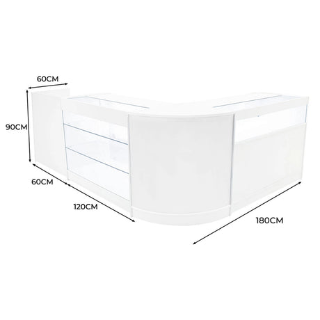 Polaris LED Shop Counter Set K1200, B1200, TB60 & CM60 - White