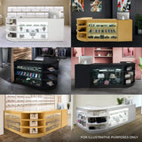 Polaris LED Shop Counter Set K1200, B1200, TB60 & CM60 - White