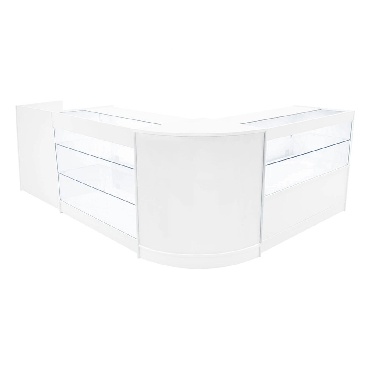 Vega LED Shop Counter Set K1200, C1200, TB60 & CM60 - White