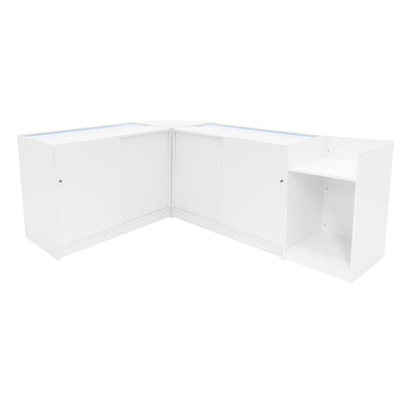 Sagittarius LED Shop Counter Set LM60, TB60 & 2 x B1200 - White
