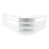 Europa LED Shop Counter Set B1200, C1200, TB60 & LM60 - White