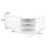 Hyperion LED Shop Counter Set K1200, B1200, TB60 & LM60 - White